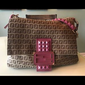 Fendi zuccha print Big Mama flap handbag